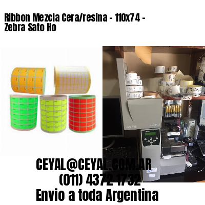 Ribbon Mezcla Cera/resina – 110×74 – Zebra Sato Ho