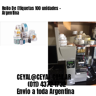 Rollo De Etiquetas 100 unidades – Argentina