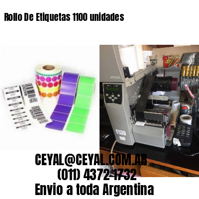 Rollo De Etiquetas 1100 unidades