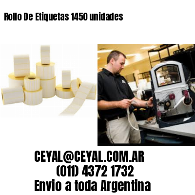 Rollo De Etiquetas 1450 unidades