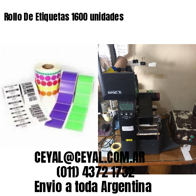 Rollo De Etiquetas 1600 unidades
