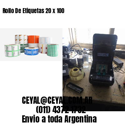 Rollo De Etiquetas 20 x 100