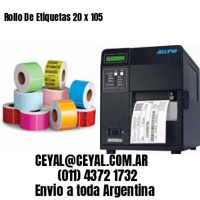 Rollo De Etiquetas 20 x 105