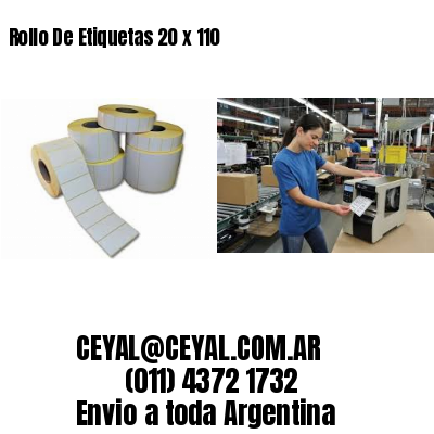 Rollo De Etiquetas 20 x 110