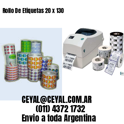 Rollo De Etiquetas 20 x 130