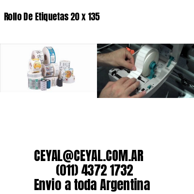 Rollo De Etiquetas 20 x 135