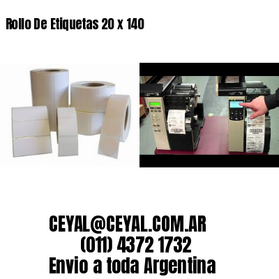 Rollo De Etiquetas 20 x 140