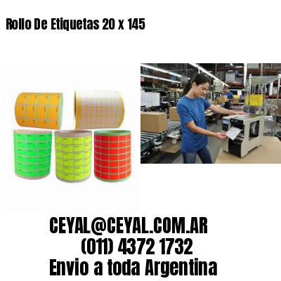 Rollo De Etiquetas 20 x 145