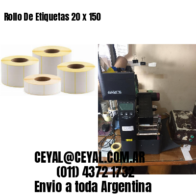 Rollo De Etiquetas 20 x 150
