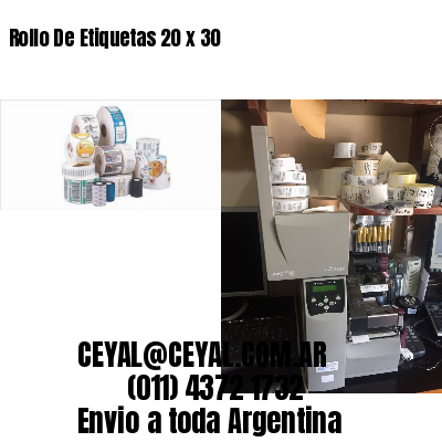 Rollo De Etiquetas 20 x 30