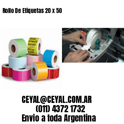 Rollo De Etiquetas 20 x 50