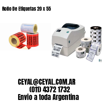 Rollo De Etiquetas 20 x 55