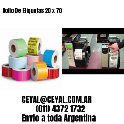 Rollo De Etiquetas 20 x 70