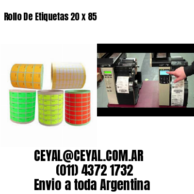 Rollo De Etiquetas 20 x 85