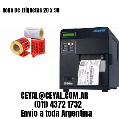 Rollo De Etiquetas 20 x 90