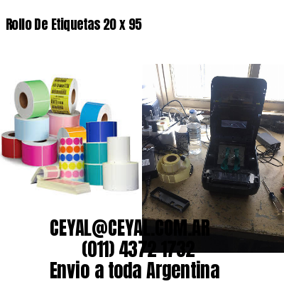 Rollo De Etiquetas 20 x 95