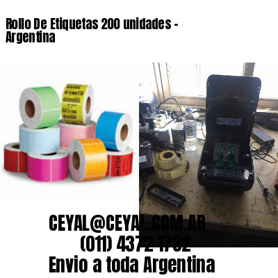 Rollo De Etiquetas 200 unidades – Argentina