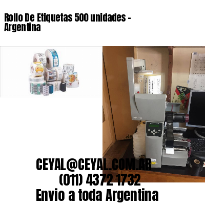 Rollo De Etiquetas 500 unidades – Argentina