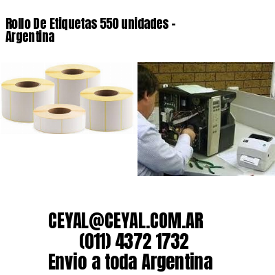 Rollo De Etiquetas 550 unidades – Argentina