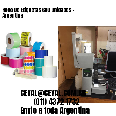 Rollo De Etiquetas 600 unidades – Argentina