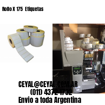 Rollo X 175  Etiquetas