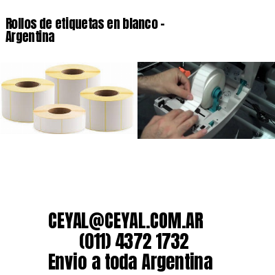 Rollos de etiquetas en blanco – Argentina
