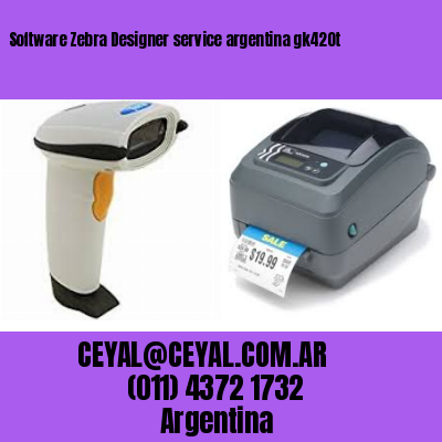 Software Zebra Designer service argentina gk420t