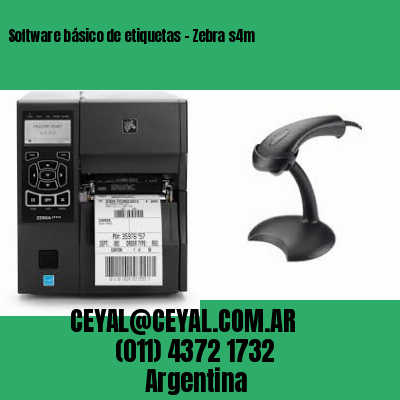 Software básico de etiquetas – Zebra s4m