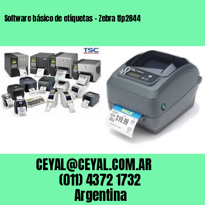 Software básico de etiquetas – Zebra tlp2844