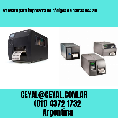 Software para impresora de códigos de barras Gc420t