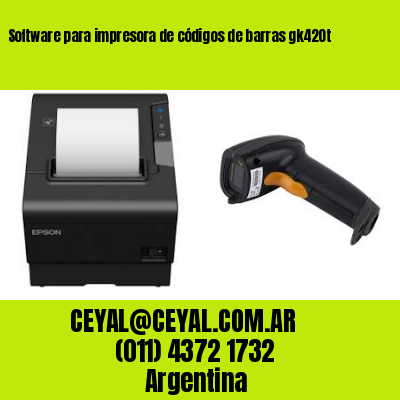 Software para impresora de códigos de barras gk420t