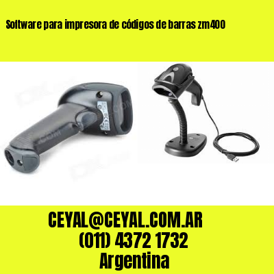 Software para impresora de códigos de barras zm400