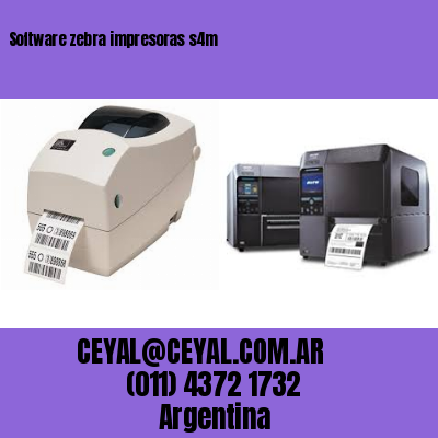 Software zebra impresoras s4m