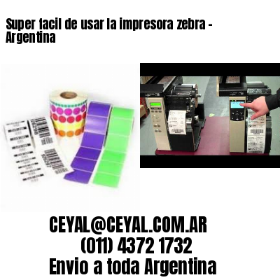 Super facil de usar la impresora zebra – Argentina
