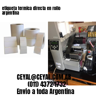 etiqueta termica directa en rollo argentina