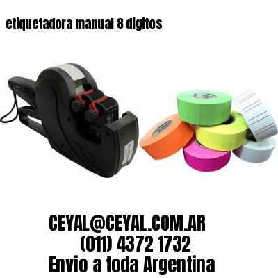 etiquetadora manual 8 digitos