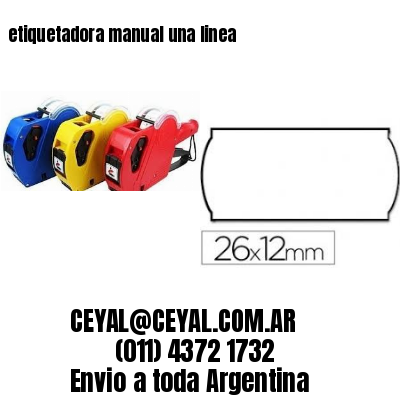 etiquetadora manual una linea