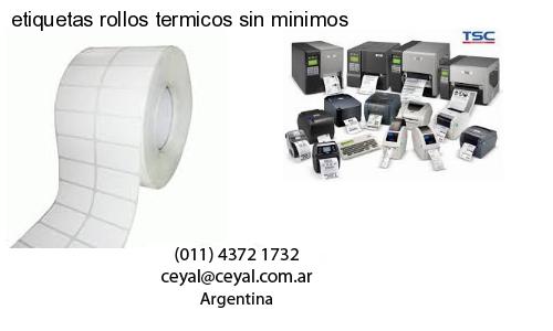 etiquetas rollos termicos sin minimos