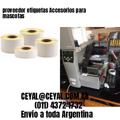 proveedor etiquetas Accesorios para mascotas