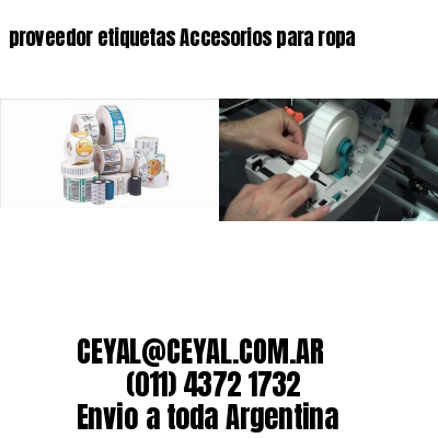 proveedor etiquetas Accesorios para ropa