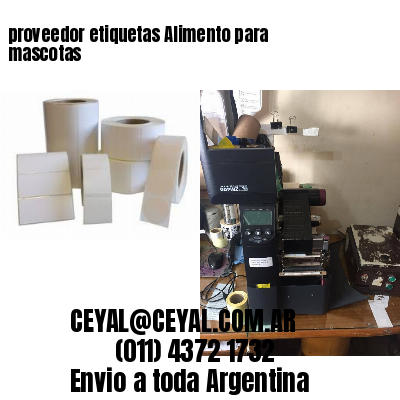 proveedor etiquetas Alimento para mascotas