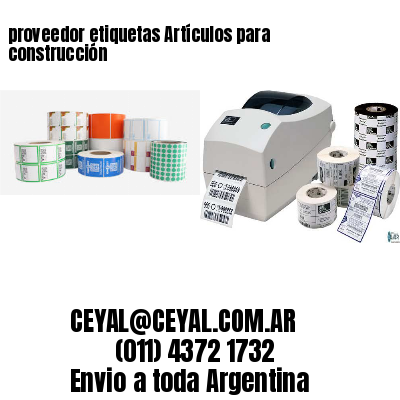proveedor etiquetas Artículos para construcción