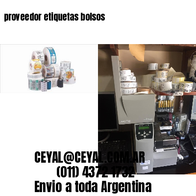 proveedor etiquetas bolsos