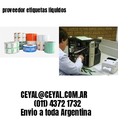 proveedor etiquetas liquidos