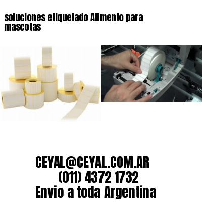 soluciones etiquetado Alimento para mascotas