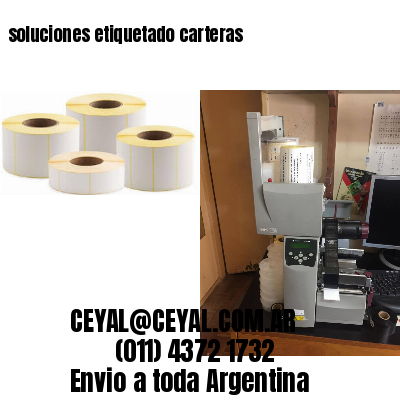 soluciones etiquetado carteras