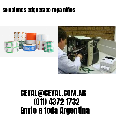 soluciones etiquetado ropa niños