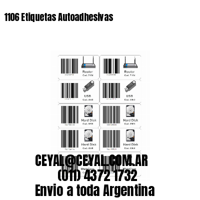 1106 Etiquetas Autoadhesivas 