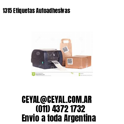 1315 Etiquetas Autoadhesivas 