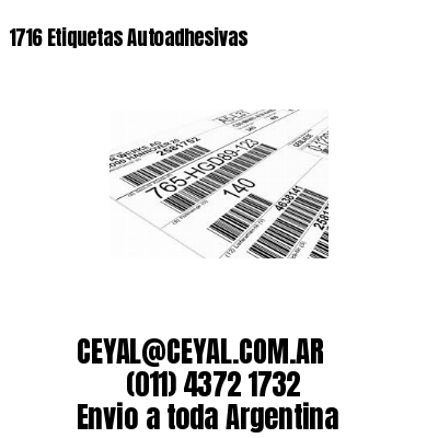 1716 Etiquetas Autoadhesivas 